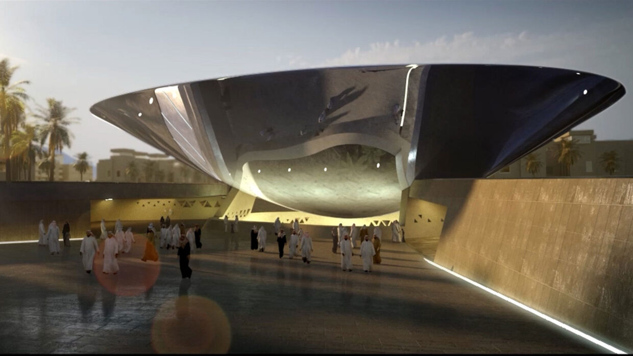 Iconic Metro Station in a Middle Eastern country